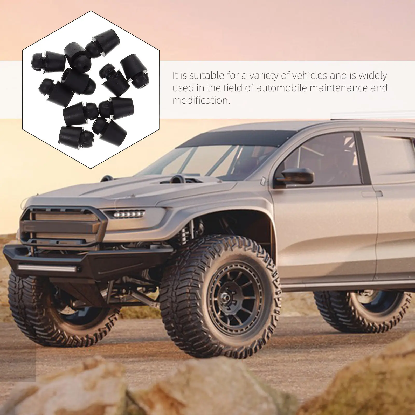 

10 шт. резиновых амортизирующих накладок для дверей автомобиля, защита капота, противоударные подушечки, защита края двери автомобиля