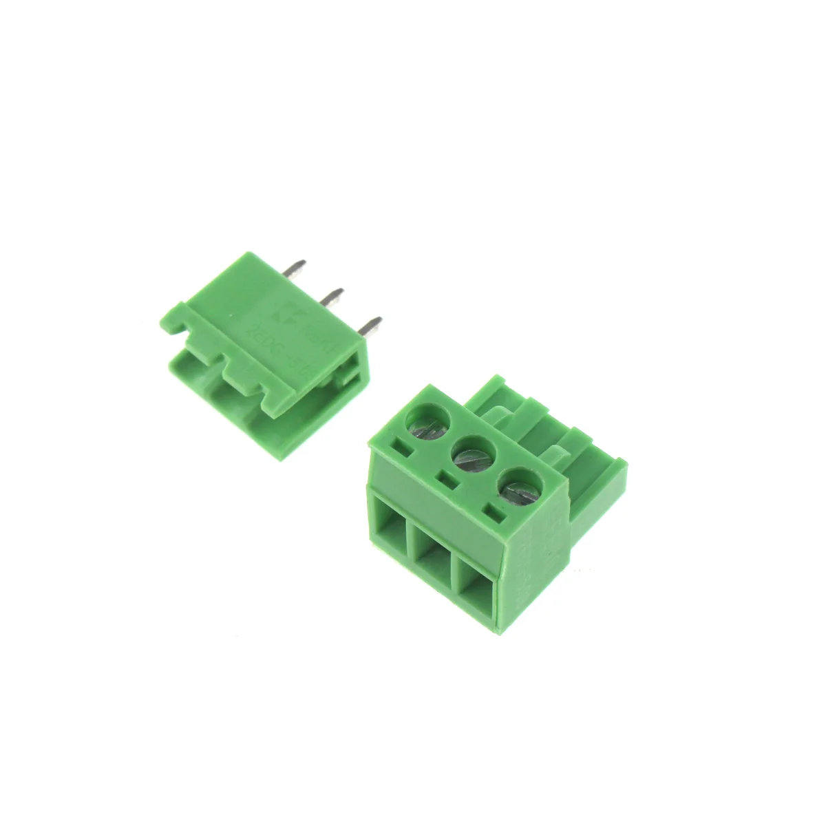 2/5SET Screw Terminal Block Connector 5.08mm Pitch Plug + Straight/Curved Pin  Header Socket For Pcb KF2EDGK 2/3/4/5/6/7-10Pin