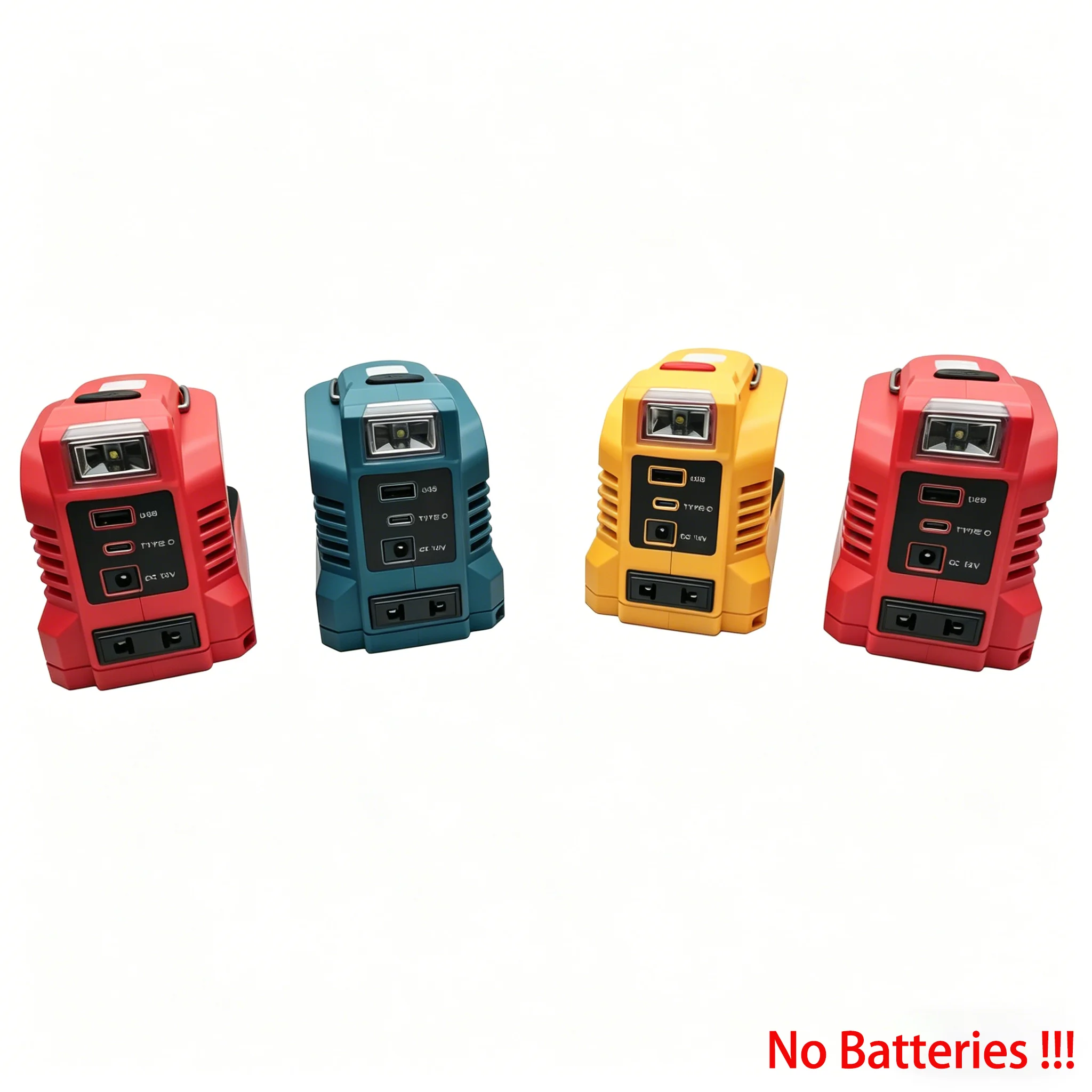 DC 18V-21V To AC 220V 220W Power Inverter for Makita for Milwaukee for Einhell for DeWalt for Bosch with USB Type-C DC Port