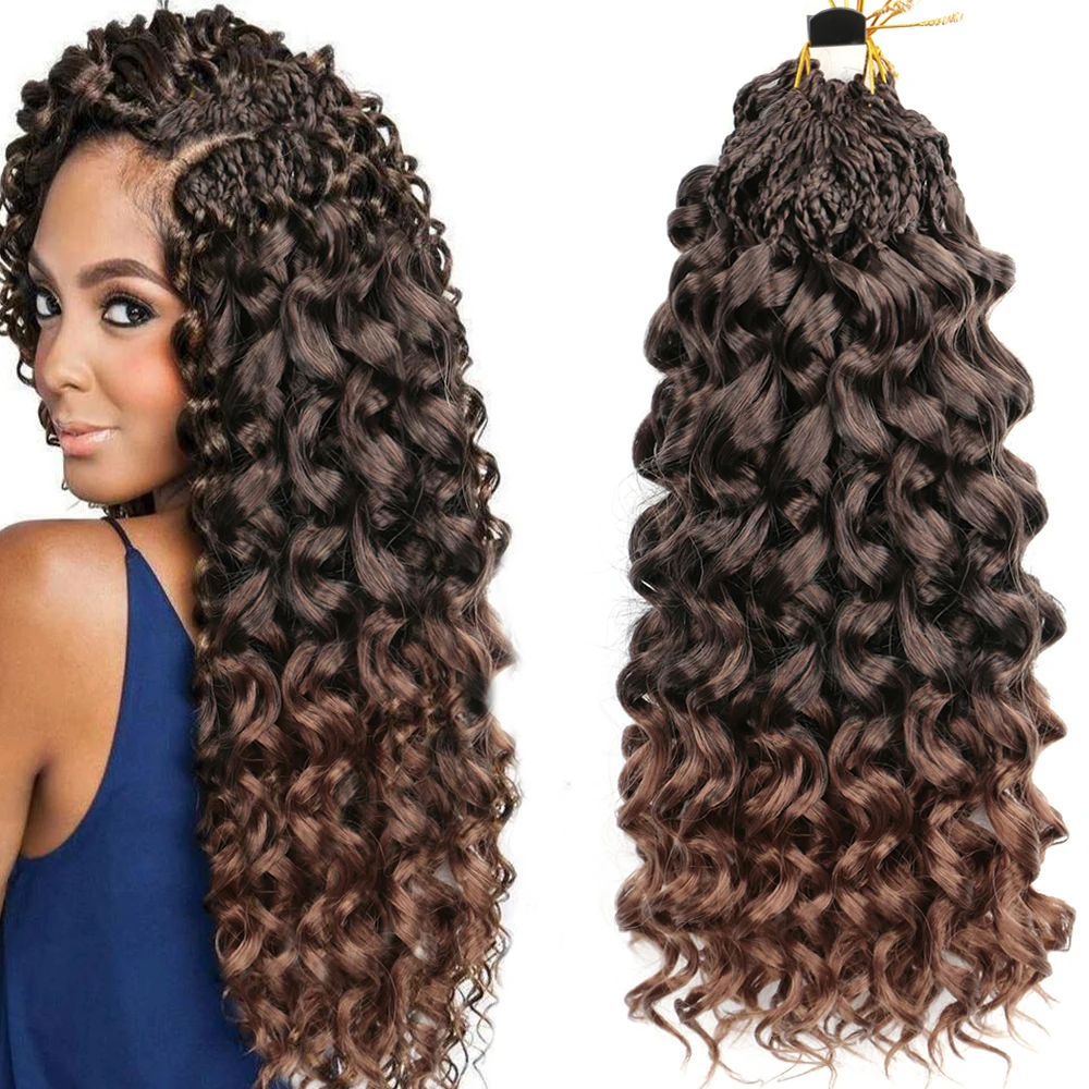 Sallyhair Synthetic Gogo Curly Crochet Hair 18inch Curly Wave Braids Hair Afro Curls Strands Crochet Braiding Hair Extensions