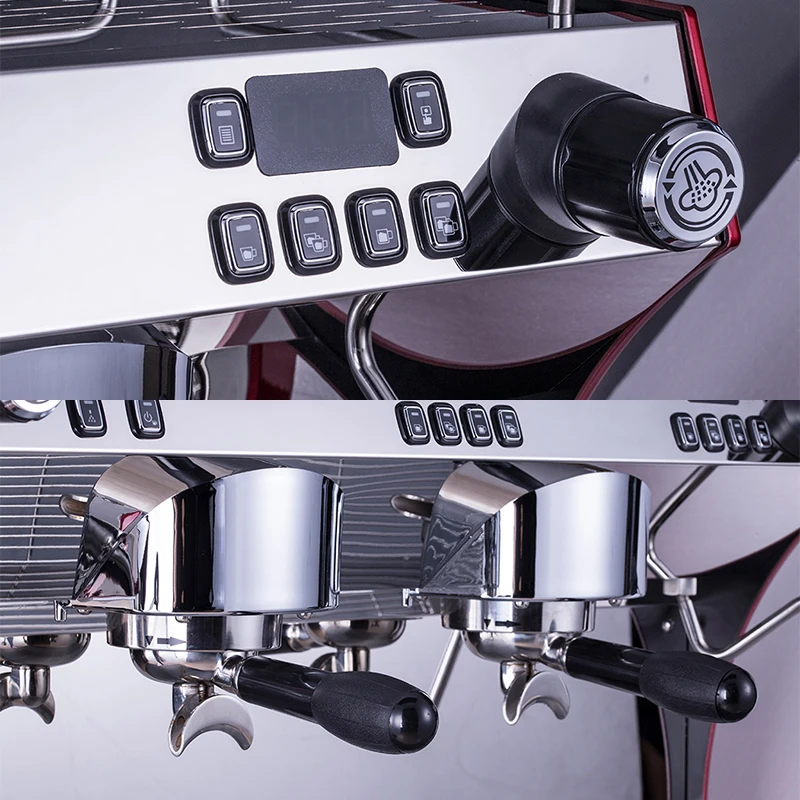 New Gemilai CRM3120C Best 2 Group Semi Automatic Commercial Espresso Coffee Machine For Shops And Cafeteras