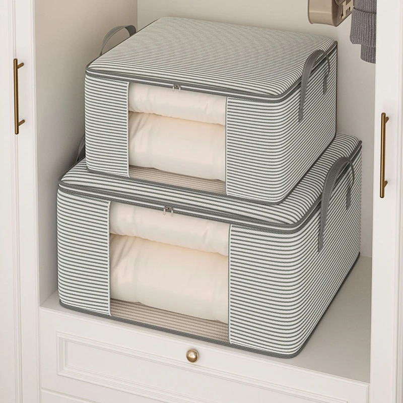 حقيبة تخزين قابلة للطي ملابس بطانية لحاف أكياس تخزين للاستخدام المنزلي حقيبة تنظيم التعبئة لتنظيم خزانة غرفة النوم الملابس #1