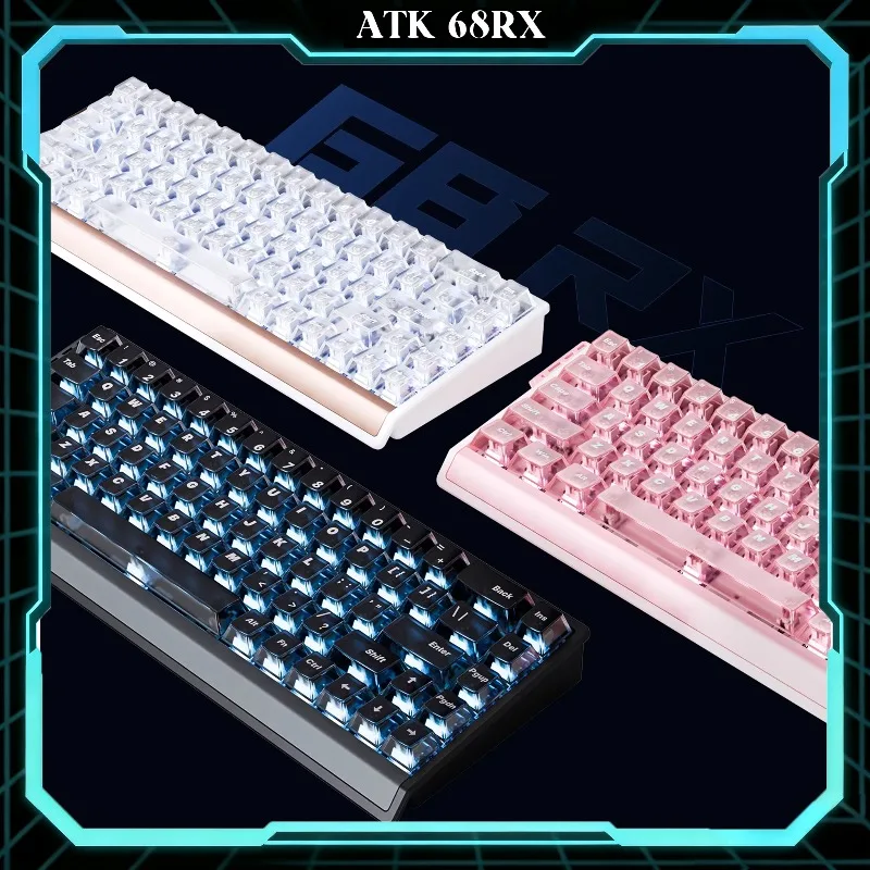 ATK 68RX Magnetic Switch Gaming Keyboard Wired Hall Effect 8K Polling Rate Rapid Trigger RT 0.1mm Precision for Valorant