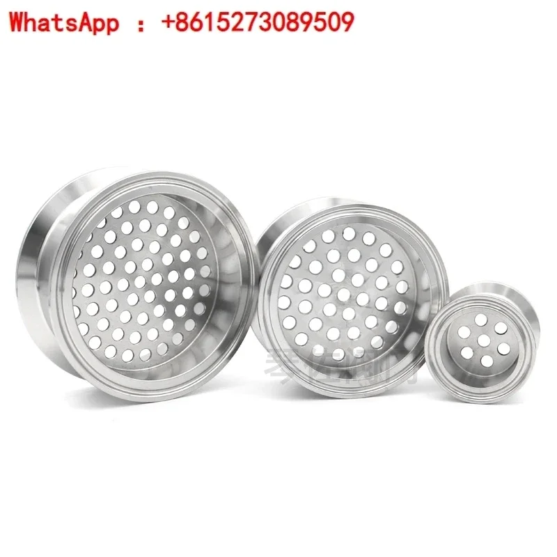 304 stainless steel sanitary grade quick release extractor clamp condenser essential oil extraction filter mesh plate