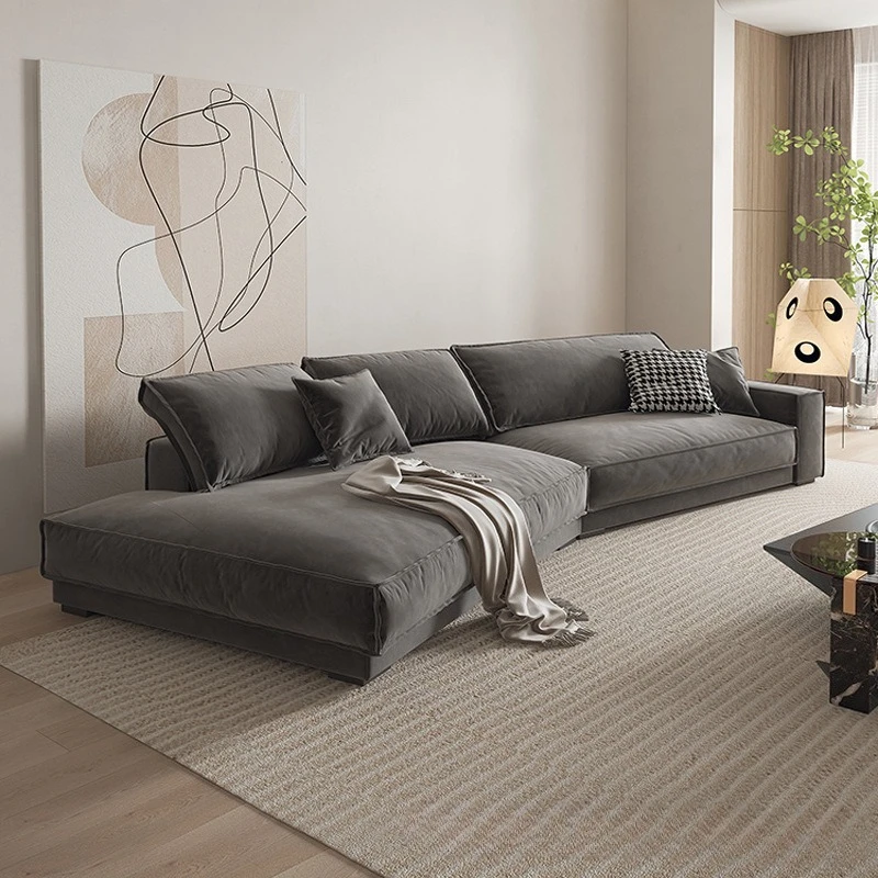 Wabi **** Budapest Motu Caesar Matte Fabric Sofa Furniture Large Apartment Special-shaped Corner Internet Celebrity Living Room