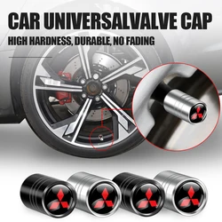 4Pcs Car Styling Metal Tire Valve Stem Caps Rim Accessories For Mitsubishi Ralliart Space Star Lancer 9 Outlander Carisma Galant