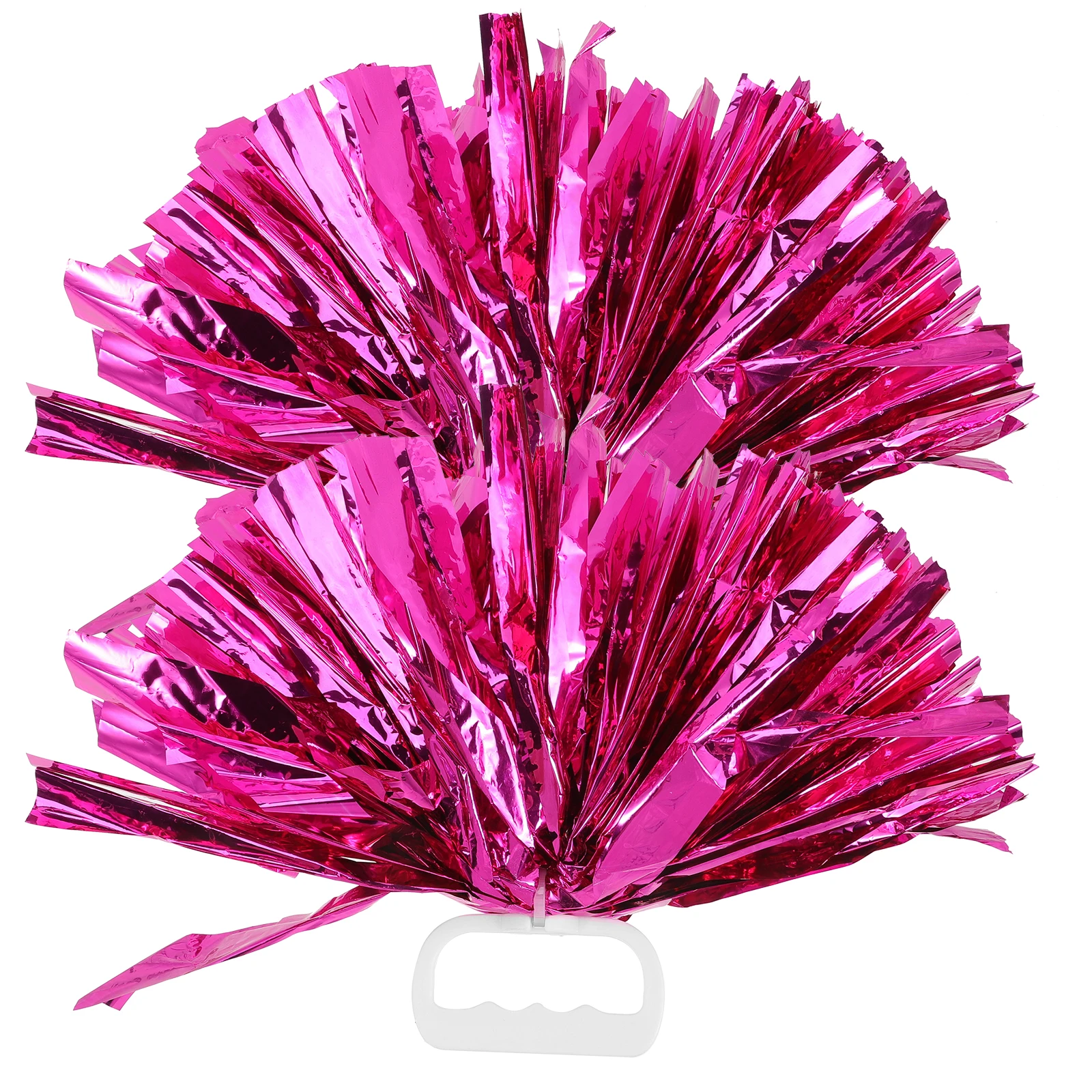

2pcs Cheerleader Poms PVC ABS Bright Colors Cheer Props For Sports Durable Reusable Sports Meeting Dance Performance Props