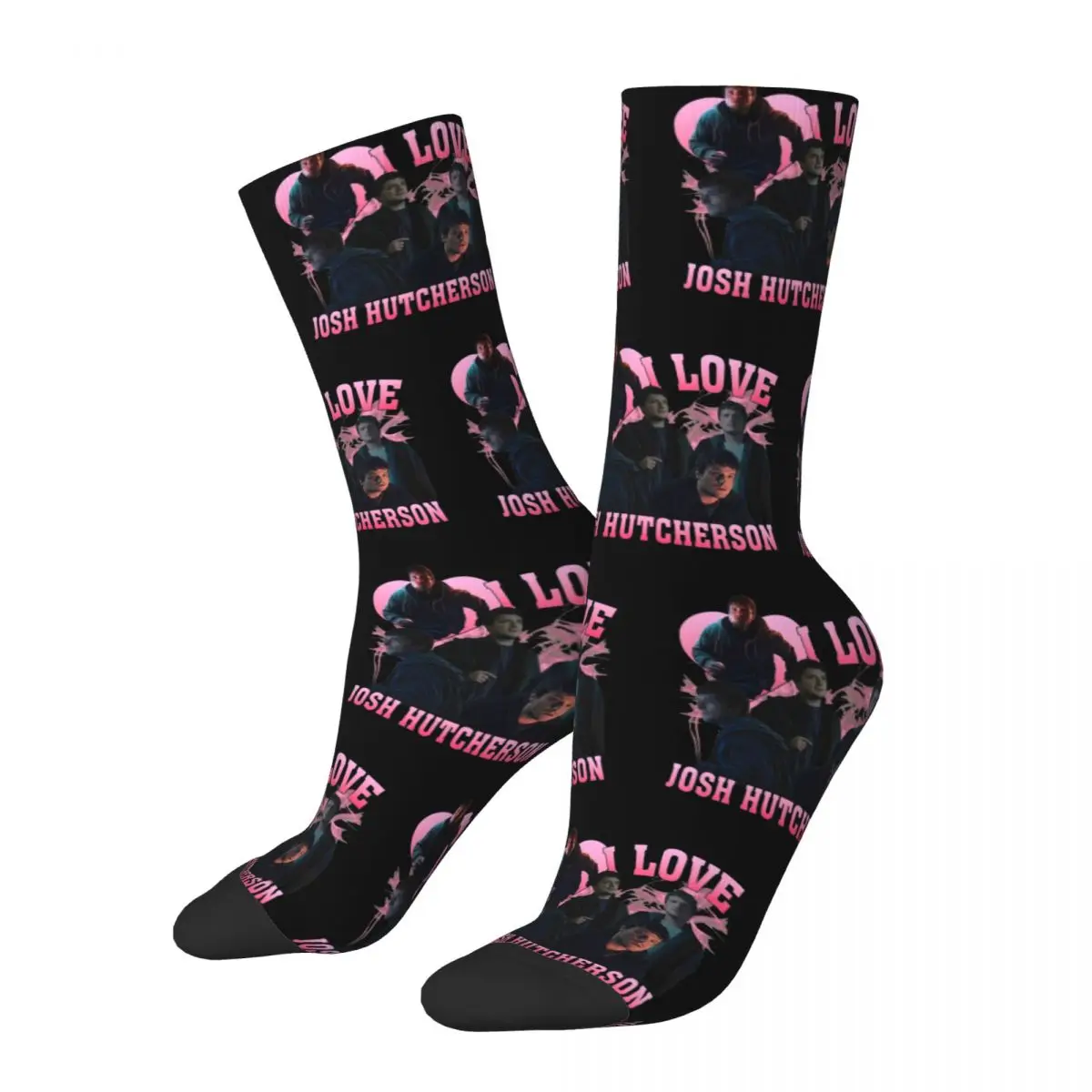 

I Love Josh Hutcherson Theme Dress Socks Accessories for Unisex Compression Dress Socks