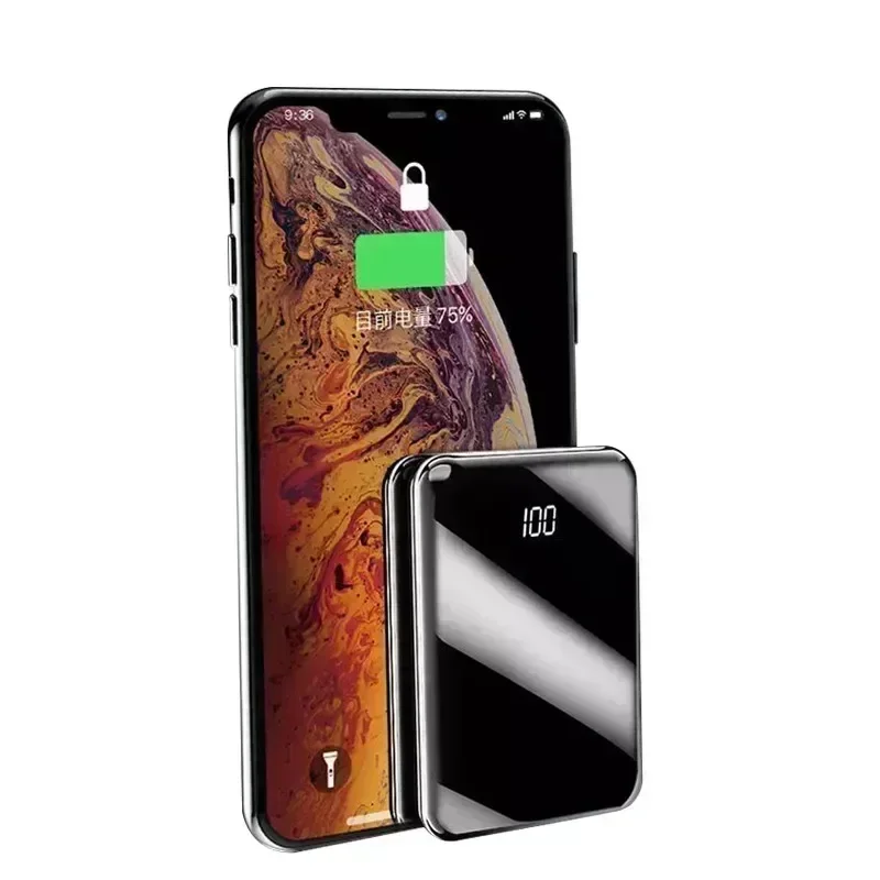 Mini banco de energía con pantalla de 30000mAh con batería externa para Xiaomi lphone cargador portátil de 30000 mAh