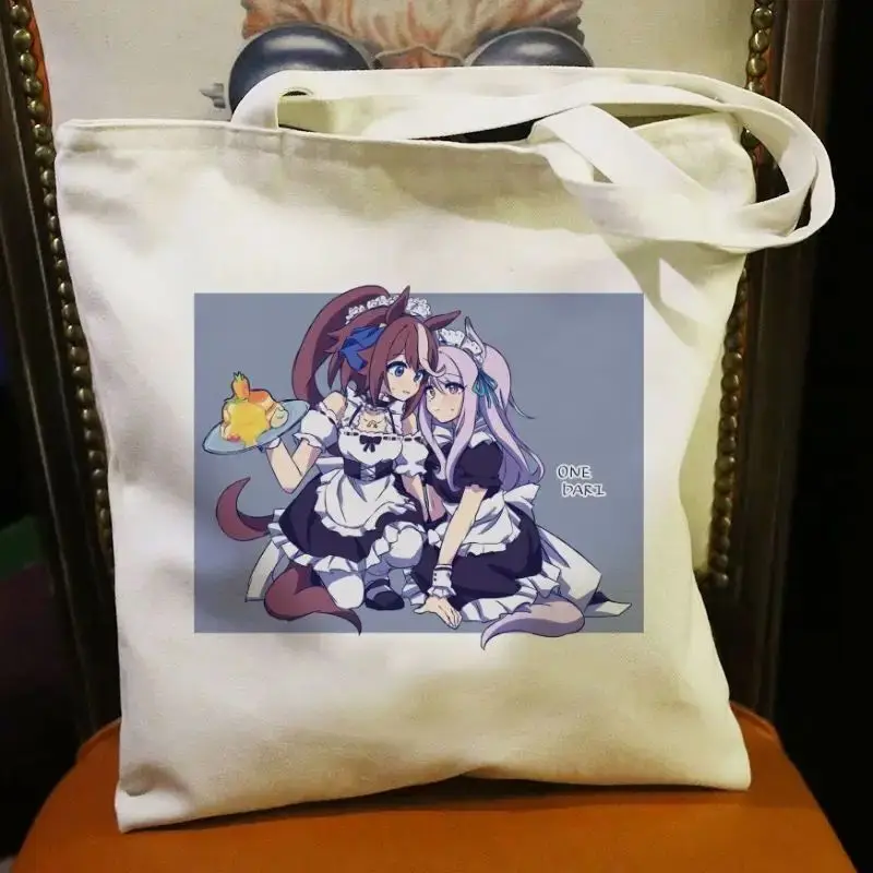 Pretty Derby Canvas Two-Dimensional Anime Student Shoulder Tote Outdoor Book Bag ANI