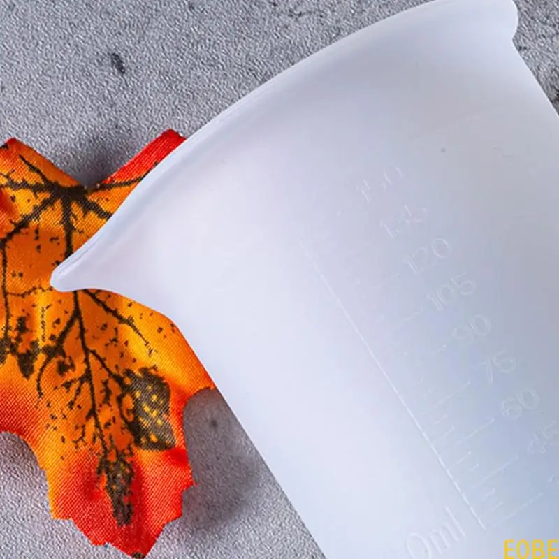 e0be nonstick ซิลิโคนผสมถ้วยเรซิ่นวัดถ้วยเครื่องมือ Epoxy Mixing Cup