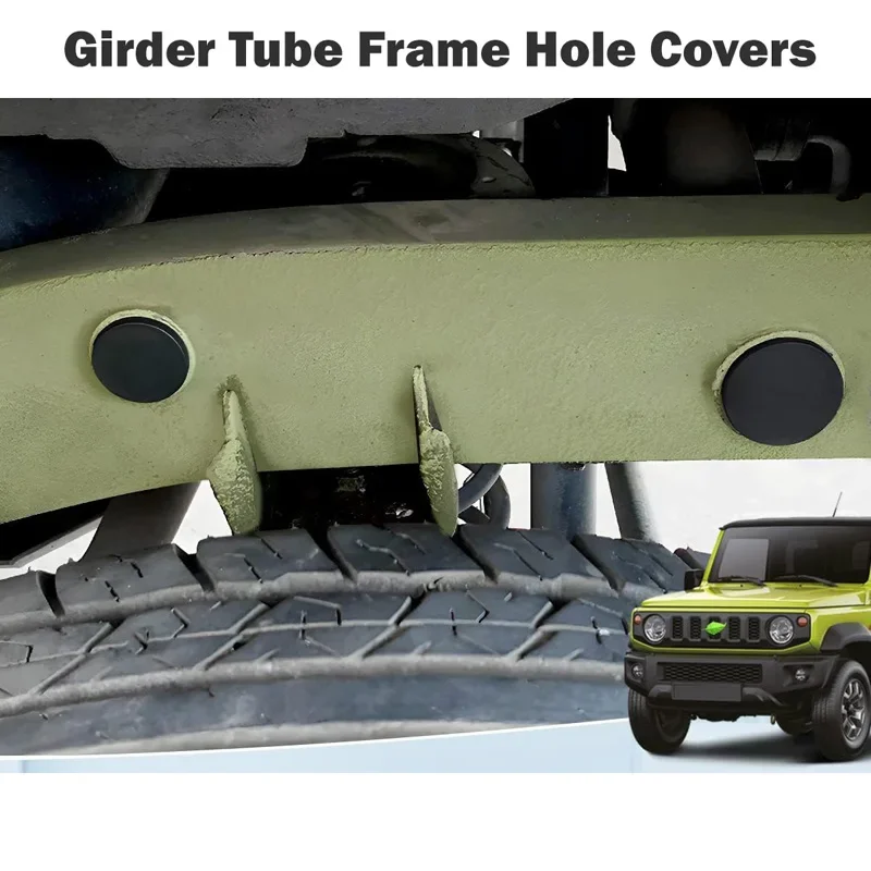 8 Stück Träger rohr Rahmen Loch abdeckung Auto staub dichte Stopfen abdeckungen schützen Zubehör für Suzuki Jimny Sierra JB64 JB74 2011-2016 2019 – Detail 7