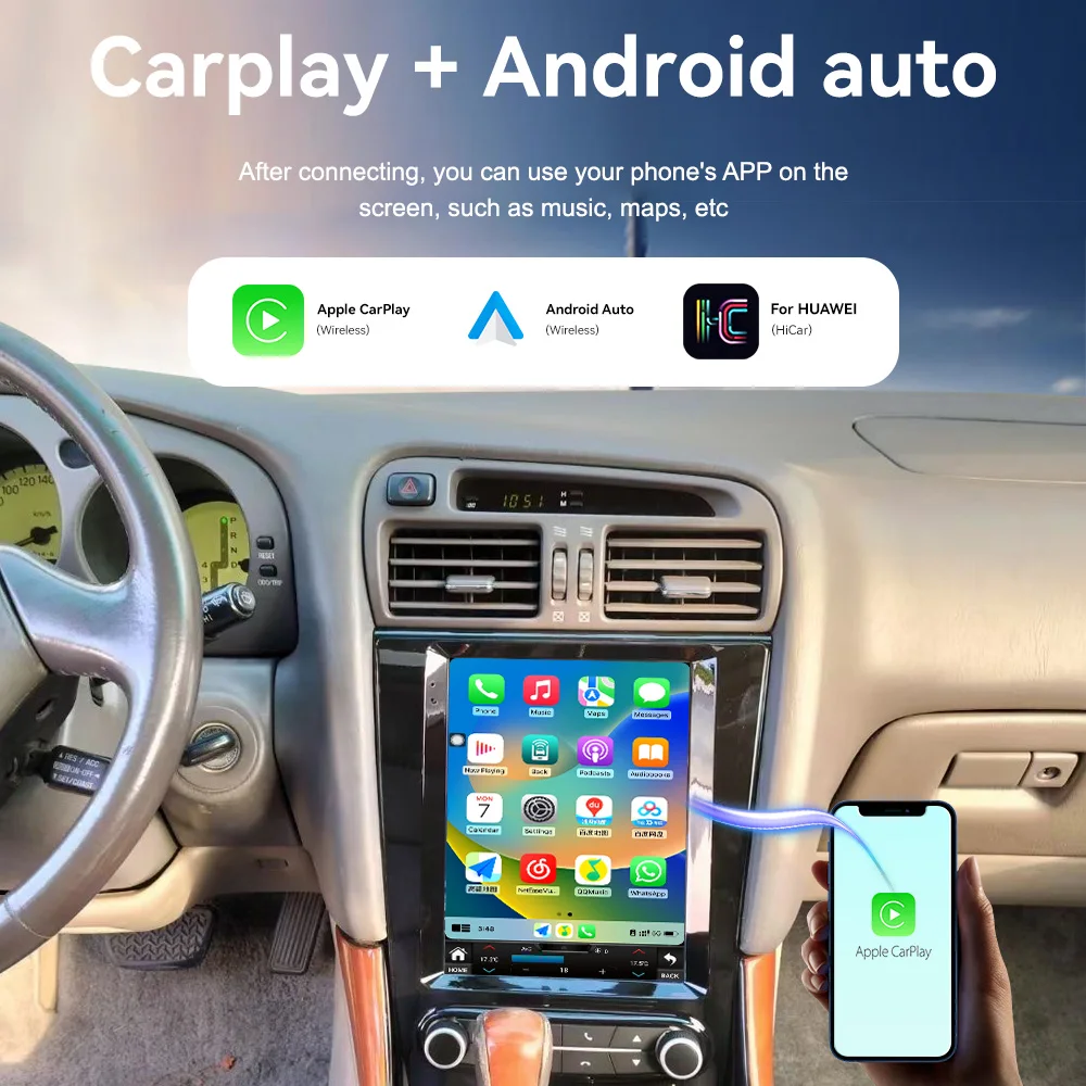 12.1 "شاشة أندرويد ستيريو لكزس GS GS300 GS350 GS4501998-2004 تسلا نمط سيارة لتحديد المواقع والملاحة مشغل وسائط متعددة راديو فيديو #5