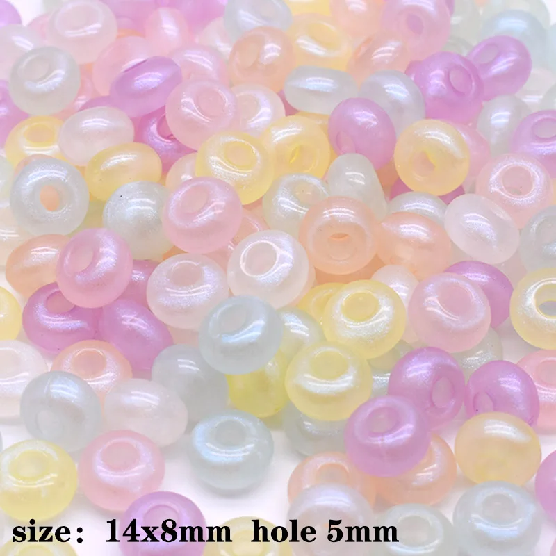 20/50pcs AB Candy Jelly Color Acrylic Beads Star Clover Round Loose Spacer Beads For Jewelry Making DIY Bracelet Necklace