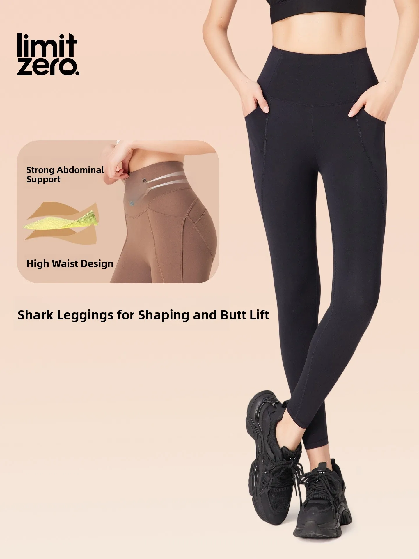 ارتفاع الخصر اليوغا السراويل النسائية ملابس خارجية شتاء جديد Sle ark شد الجلد البطن زر Inming طماق الساخنة النايلون دنة