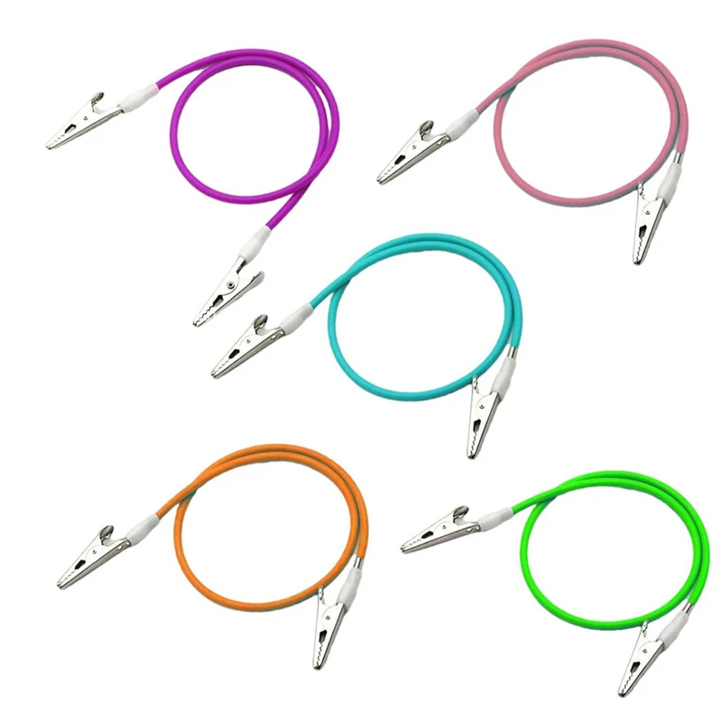 5PCS Stainless Steel Dental Bib Clips Flexible Dental Napkin Clips Patient Scarf Clip Silicone Tattoo Bib Holder Dental Products