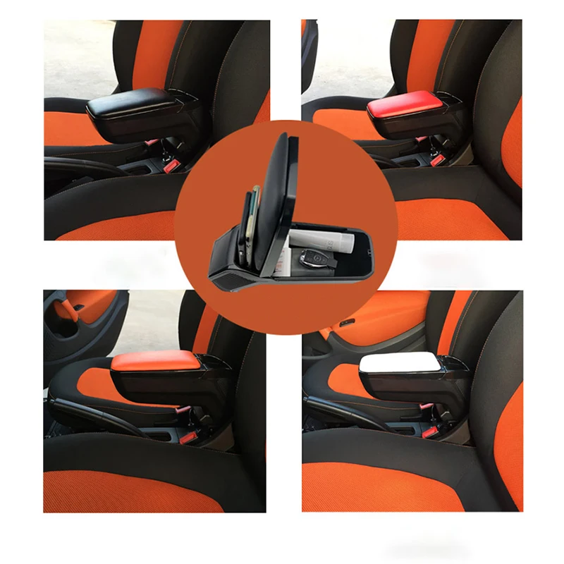 Car Central Control Armrest Box Storage Tidying For Mercedes Smart 451 453 Fortwo Forfour Car Accessories Interior Modification