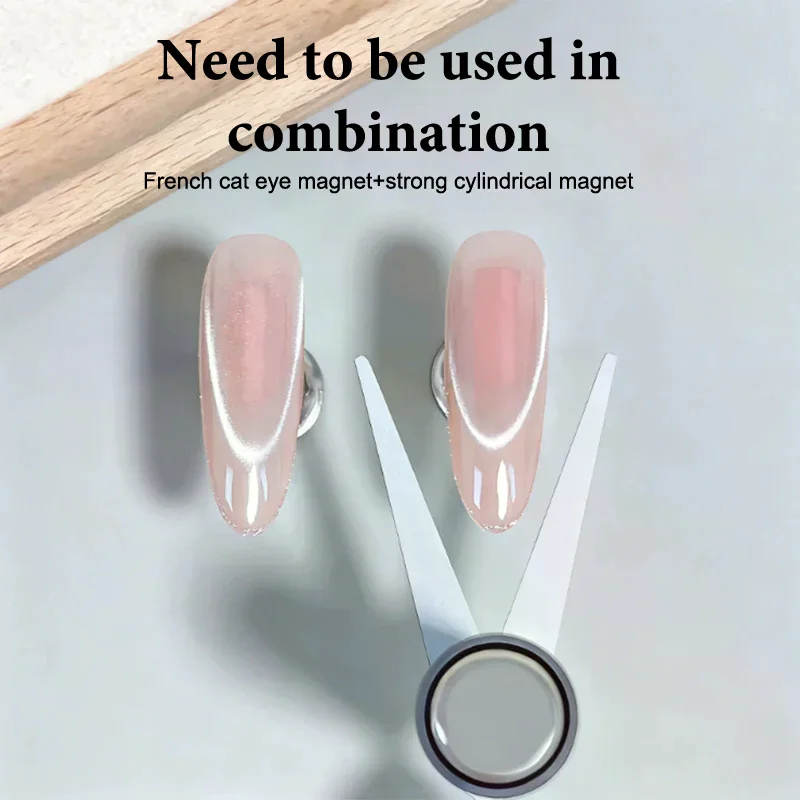 جديد المزدوج نهاية الفرنسية القط العين المغناطيس أداة لوحة أداة مغناطيسية قوية مسمار الفن مساعد مساعد هلام البولندية أدوات المغناطيس DIY بها بنفسك