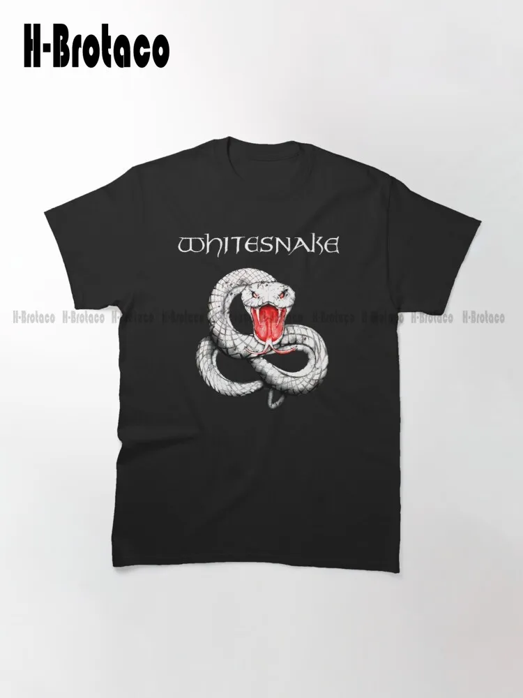 White esnake – T-Shirt classique pour femmes, en coton, Simple, décontracté, avec image originale