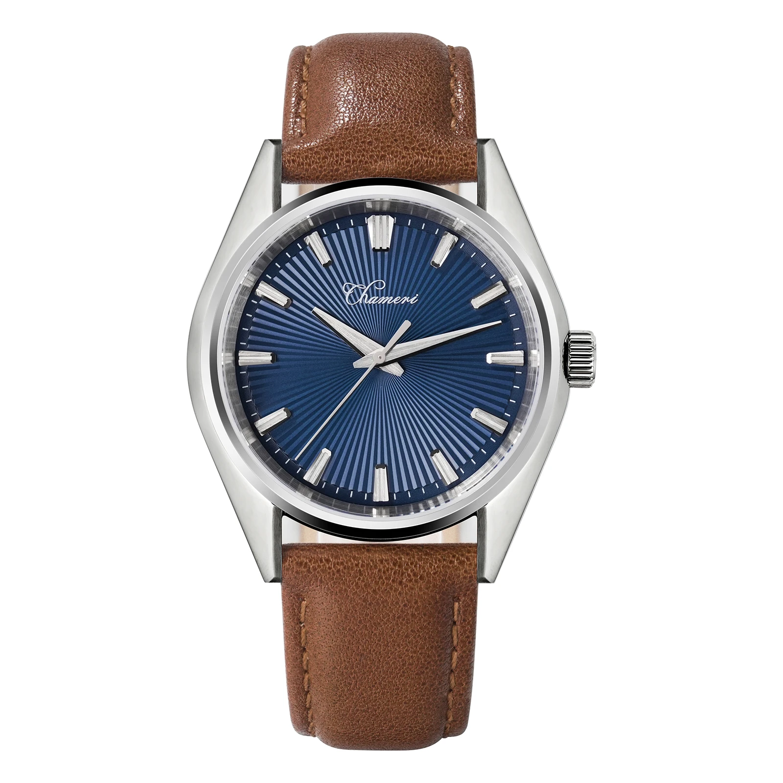 Chameri GS05 40mm Watch Japan VH31 Sweep Second Hand Hand-Blued