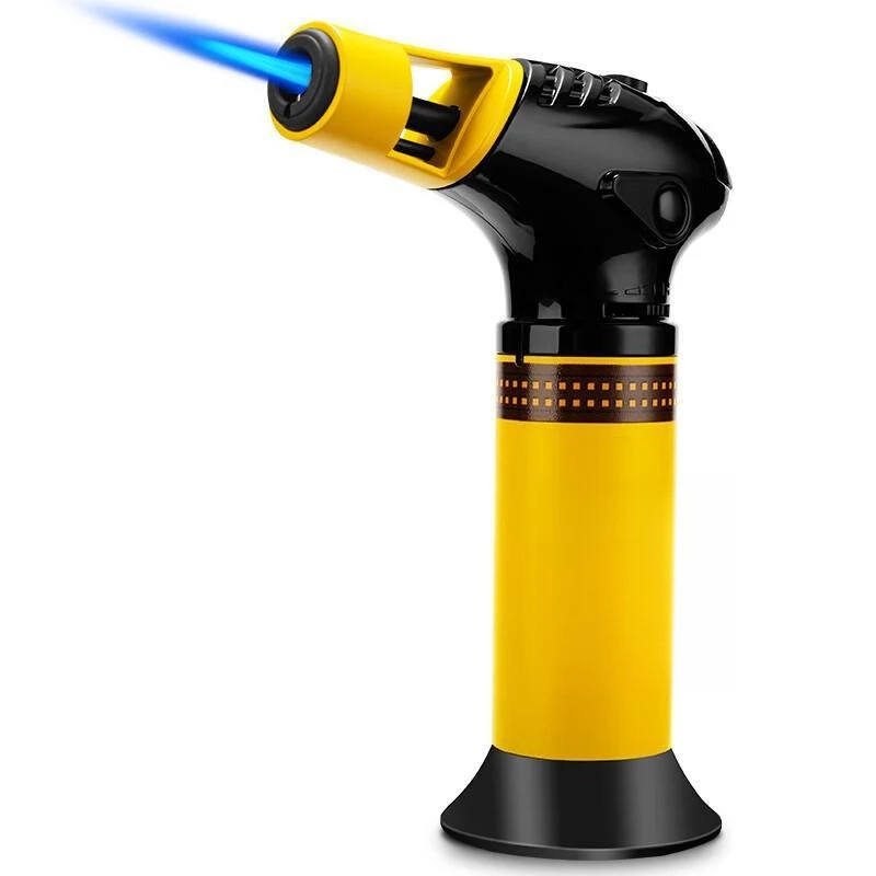 Lighter adjustable windproof, straight to blue flame welding gun, inflatable