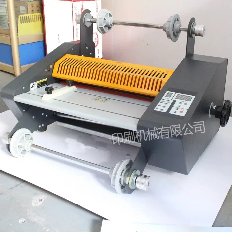 Electric Laminating Machine FM360 Paper Laminator Cold Hot Mounting Steel Roller Mounting Machine Double-sid