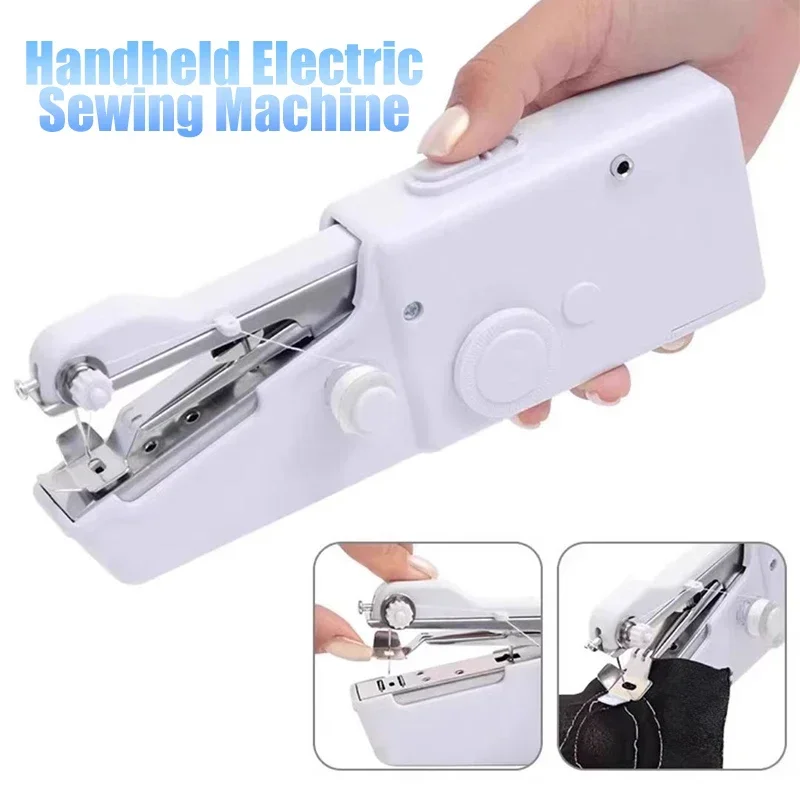Máquina de Coser Eléctrica Portátil Inalámbrica, Herramienta de Reparación de Ropa, Dispositivo de Costura Simple y Práctico para el Hogar