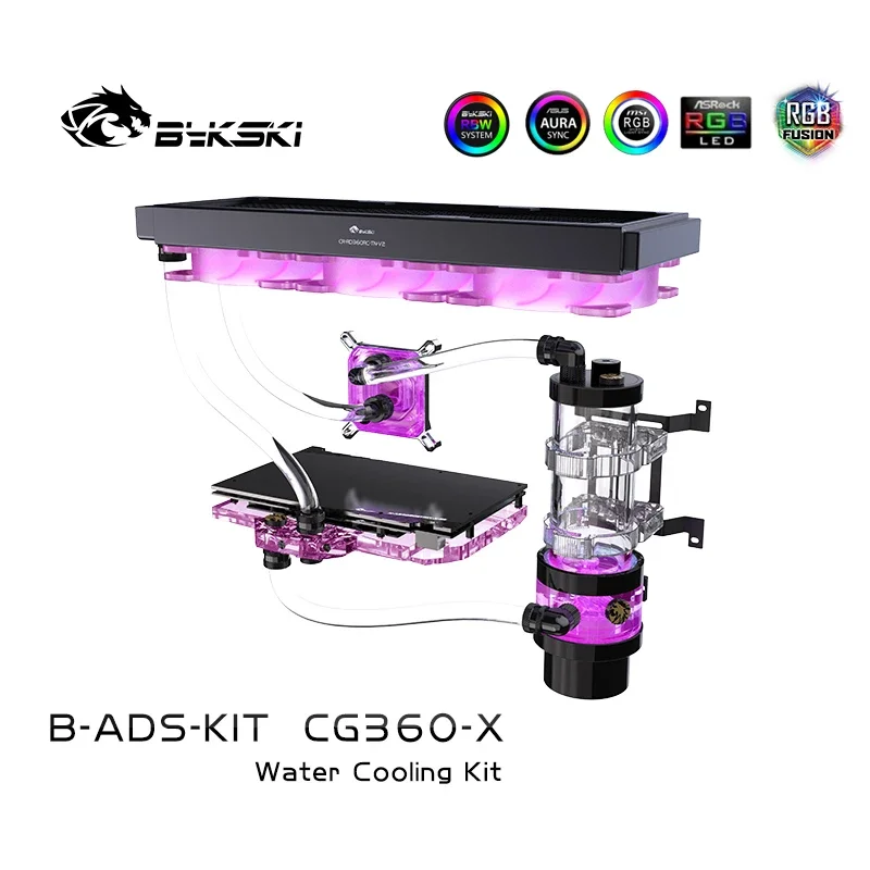 

Bykski PC Water Cooling Kit Soft Pipe For Intel 1700 Or AMD Ryzen CPU RTX 20 3060 3070 3080 3090 GPU Liquid Cooler 5V/12V RGB