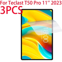 Lot de 3 films protecteurs d'écran souples en l'horloge pour tablette T50 Pro, 11 pouces, 2023, 2023