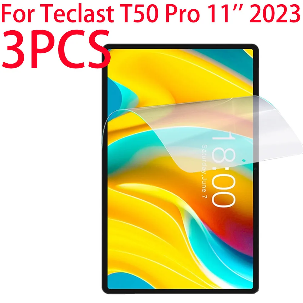 3 Packs PET Soft Film Screen Protector For Teclast T50 Pro 11 inch 2023 Tablet Protective Film For T50Pro 11 inch 2023