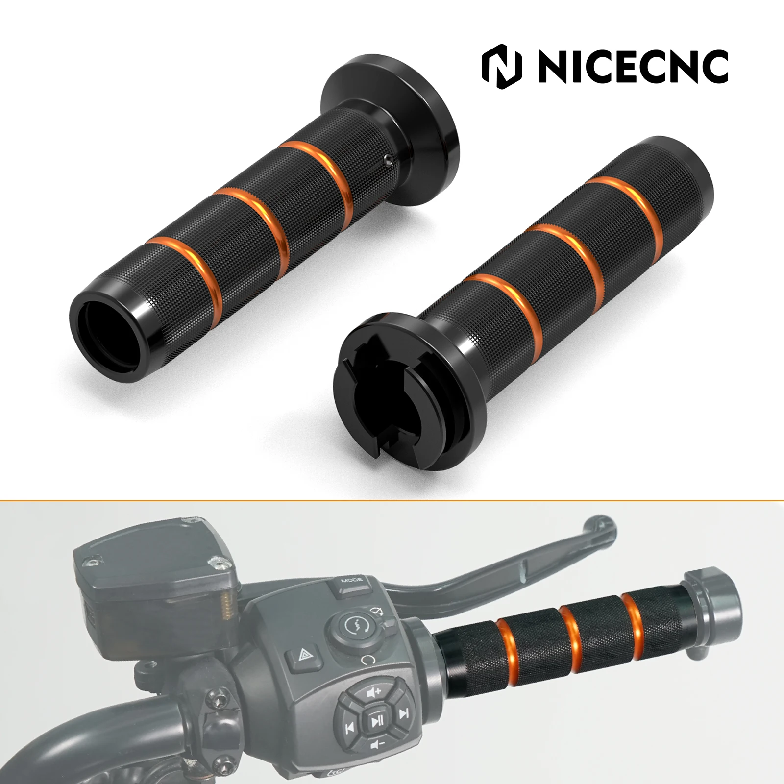 

NICECNC Motorcycle Grips Hand Grip for Harley RH1250S Sportster S Pan America 1250 RA1250/S 2021 2022 2023 2024