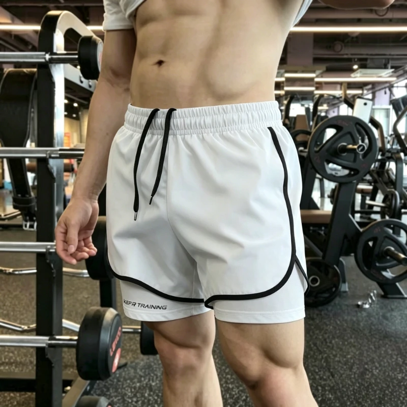 

Quick Dry Men's Gym Shorts Summer Breathable Sportswear Jogging Short Pants Training Shorts Men Clothing Fitness Running Bottoms