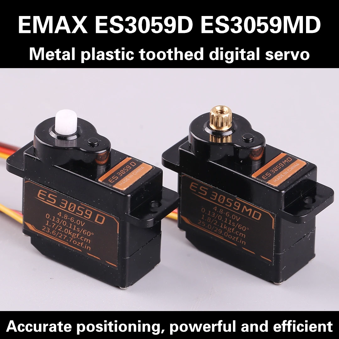 EMAX ES3059D 9g Digital Actuator / ES3059MD 12g Metal Digital for RC Model and Robot PWM Actuator