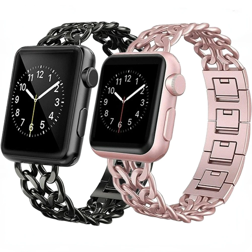 

Stainless Strap for Apple Watch Ultra 87654SE Band Metal Bracelet Wristband for iWatch Series 49mm 45mm 41mm 44mm 40mm 38mm 42mm