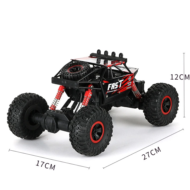 Rc تسلق الصخور سيارة 4Wd عربات التي تجرها الدواب اللعب آلة على الراديو 2.4G التحكم عن بعد على الطرق الوعرة سيارات 1:18 اللعب