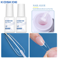 KOSKOE 8ML Nail Glue For False Tips Nail Art Rhinestones Glue Extensive Press On Nails Long Lasting Soak Off Adhesion Gel