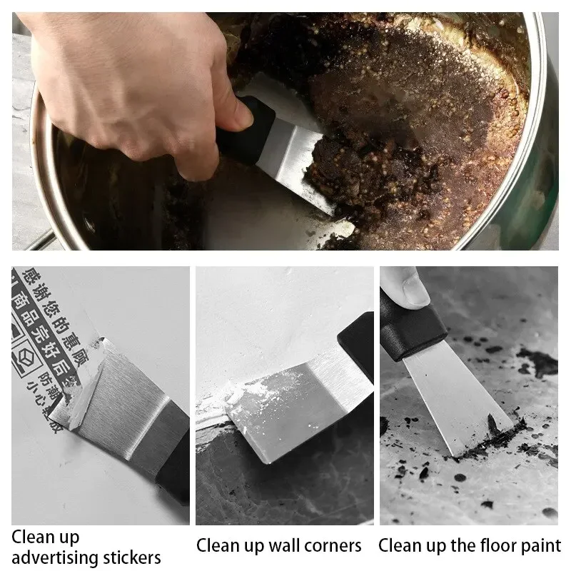 أداة تجريد الطلاء، تنظيف لإزالة الملصقات، الملصقات، الطلاء من الزجاج والموقد، مكشطة، مجرفة تنظيف المطبخ #5