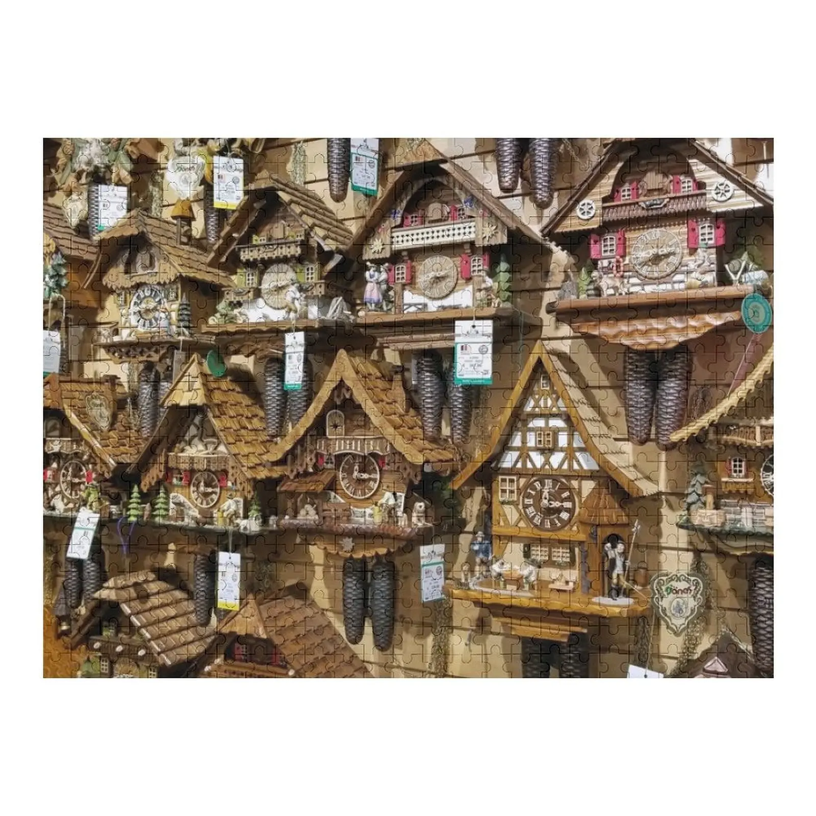 Relojes de cuco rompecabezas juguetes personalizados para niños nombre personalizado juguete infantil cajas de madera rompecabezas