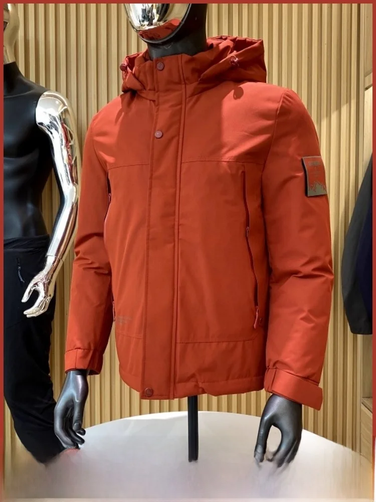 

Уличная тяжелая шерстяная смесь хлопка, водонепроницаемая мужская зимняя обувь в стиле лофт, новая повседневная молния, украшенная молнией