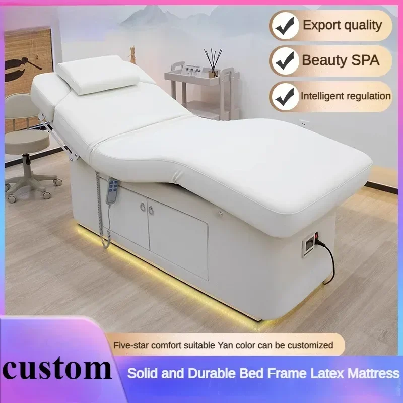 Electric beauty bed Beauty salon special thermostatic heating massage bed micro-plastic Spa multi-functional medical  tattoo bed