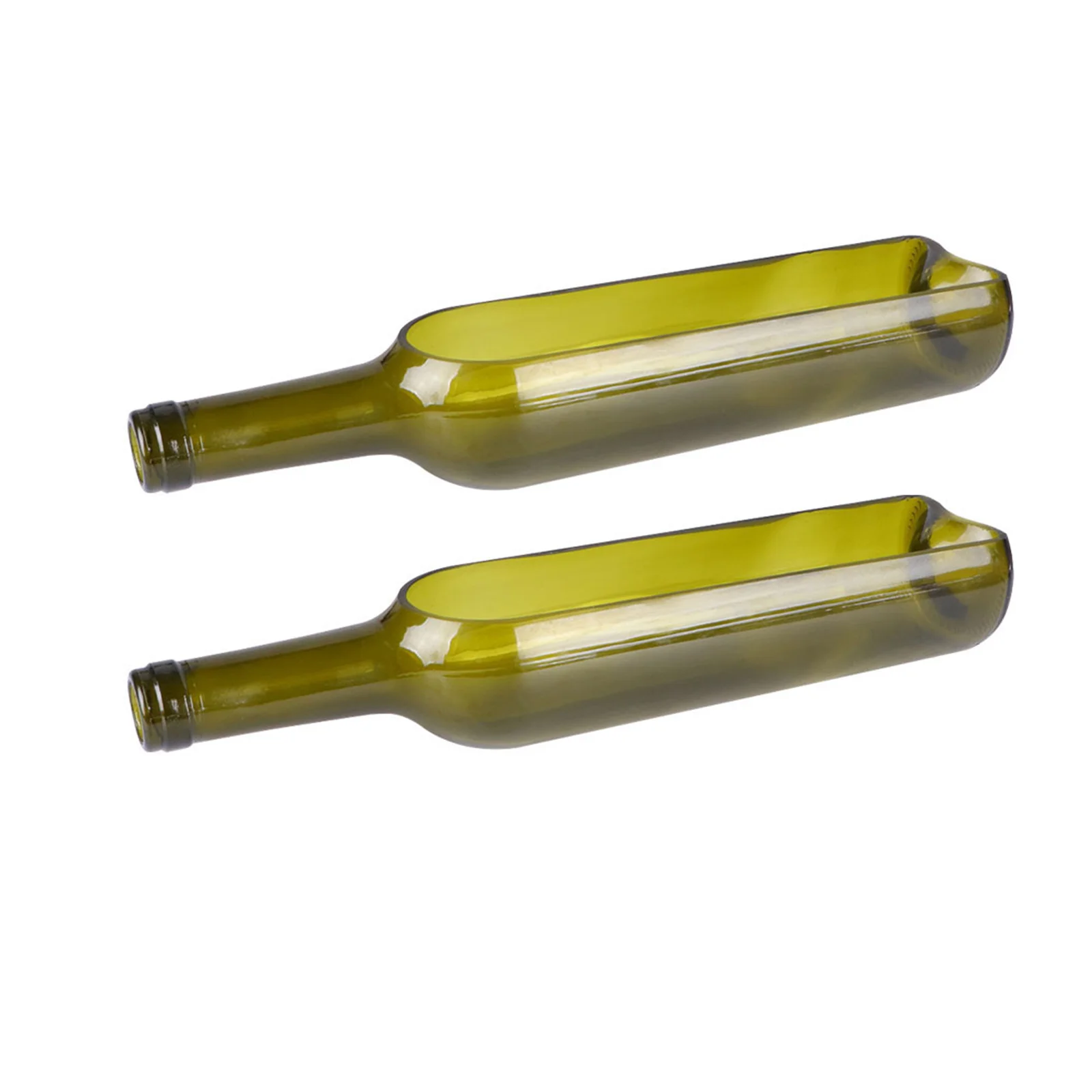 

2Pcs Glass Candlestick Decorative Bottle Vase for Home Table Centerpieces Wine Bottle Planter Succulent Holder Craft