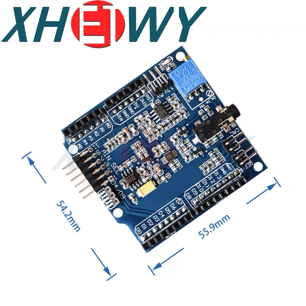 ECG/EKG/EMG Shield with Cables and Electrodes for Arduino