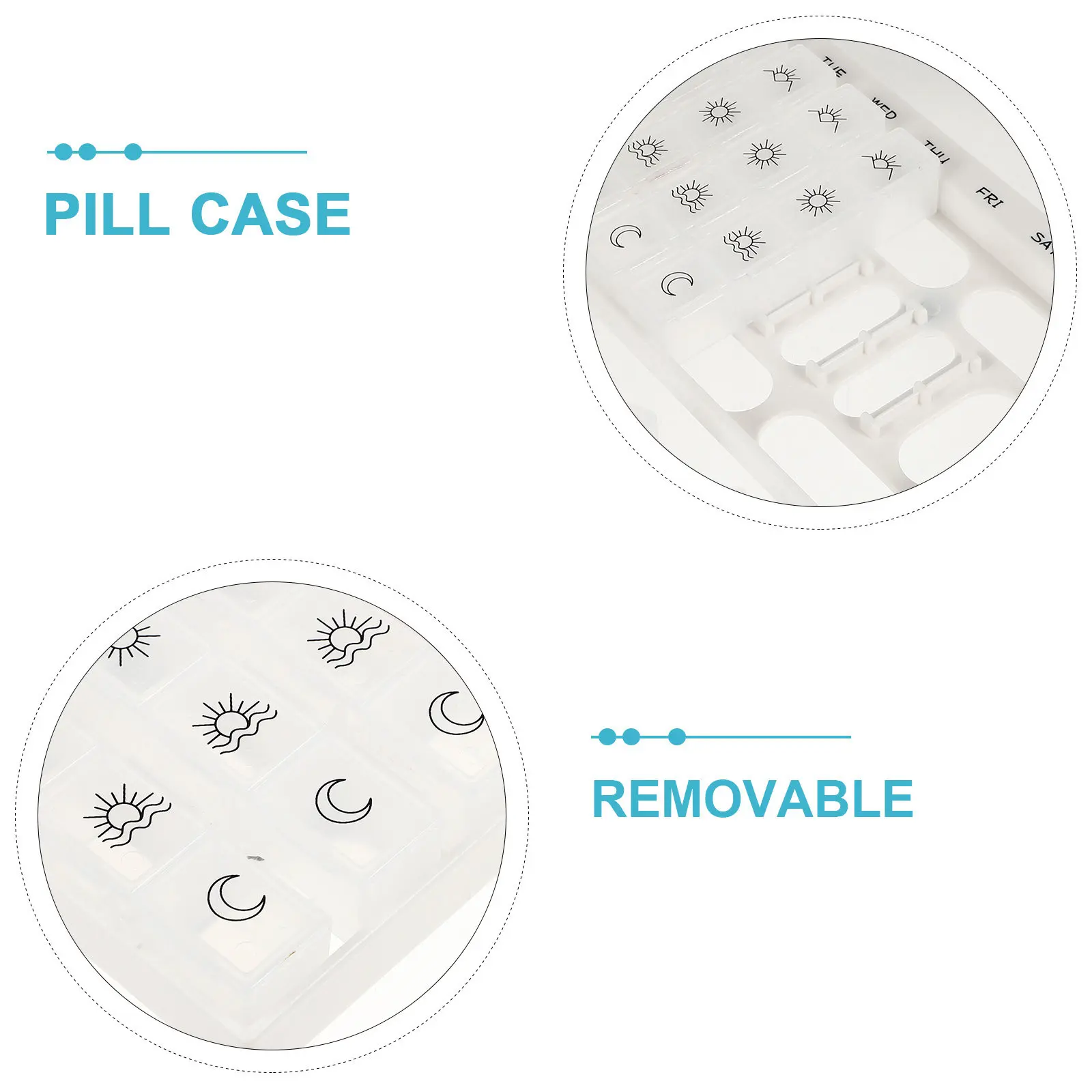

Weekly Digital Pill Organizer 7 Days 28 Compartments Medicine Box Loud Alarm Reminder Timer for Medications Vitamins Supplements