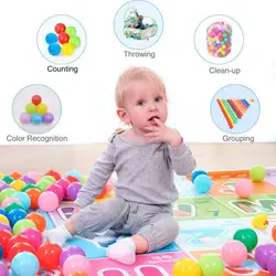 50 Stück Outdoor-Sport ball bunte Weich wasser Pool Ozean Welle Ball Baby Kinder lustige Spielzeuge umwelt freundliche Stress Air Ball