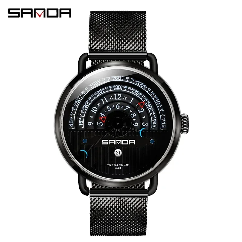 SANDA men's and women's watches students casual sports outdoor automatic rubber  quartz clock 2024 shockproof couple new models