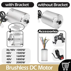 1000W E-bike Conversion Kit 1500W 1600W 1800W 2000W Electric Motor for Go Kart Electric Scooter Kits with LCD Display Throttle