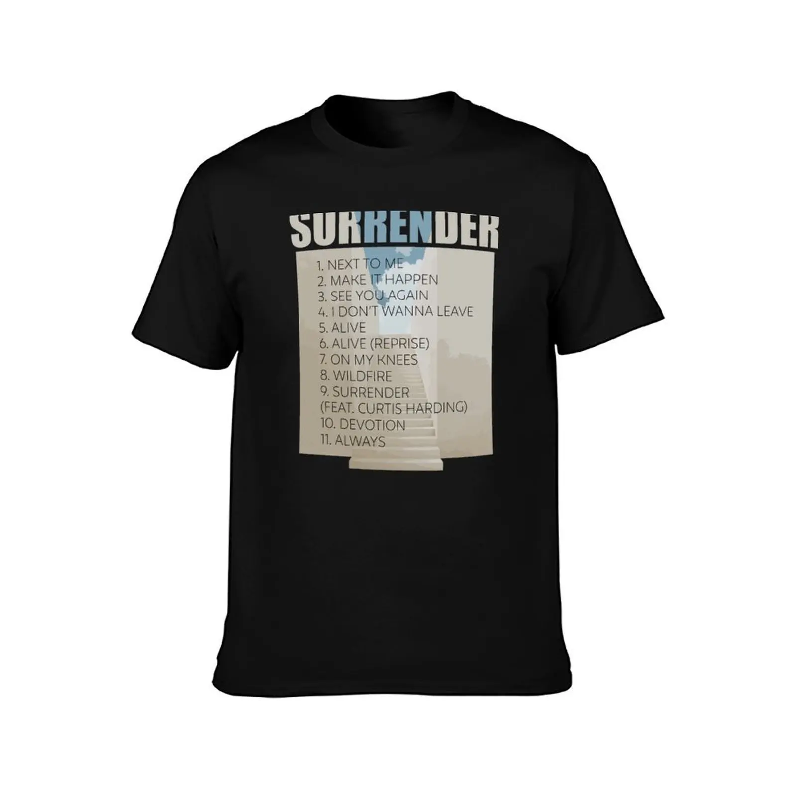 Rufus Du Sol Merch Rufusdusol Surrender List T-Shirt Plus Size Workout Short Sleeve Top T-Shirt