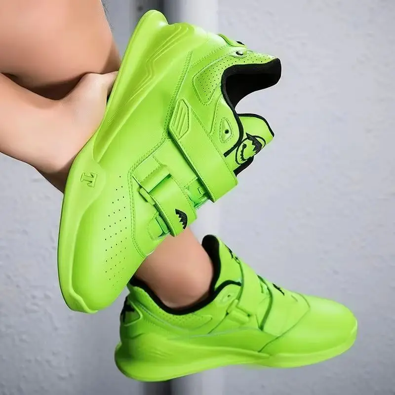 Chaussures d'entraînement de musculation de marque de luxe chaussures de traction dure de Squat confortables pour hommes chaussures de poids d'intérieur hommes