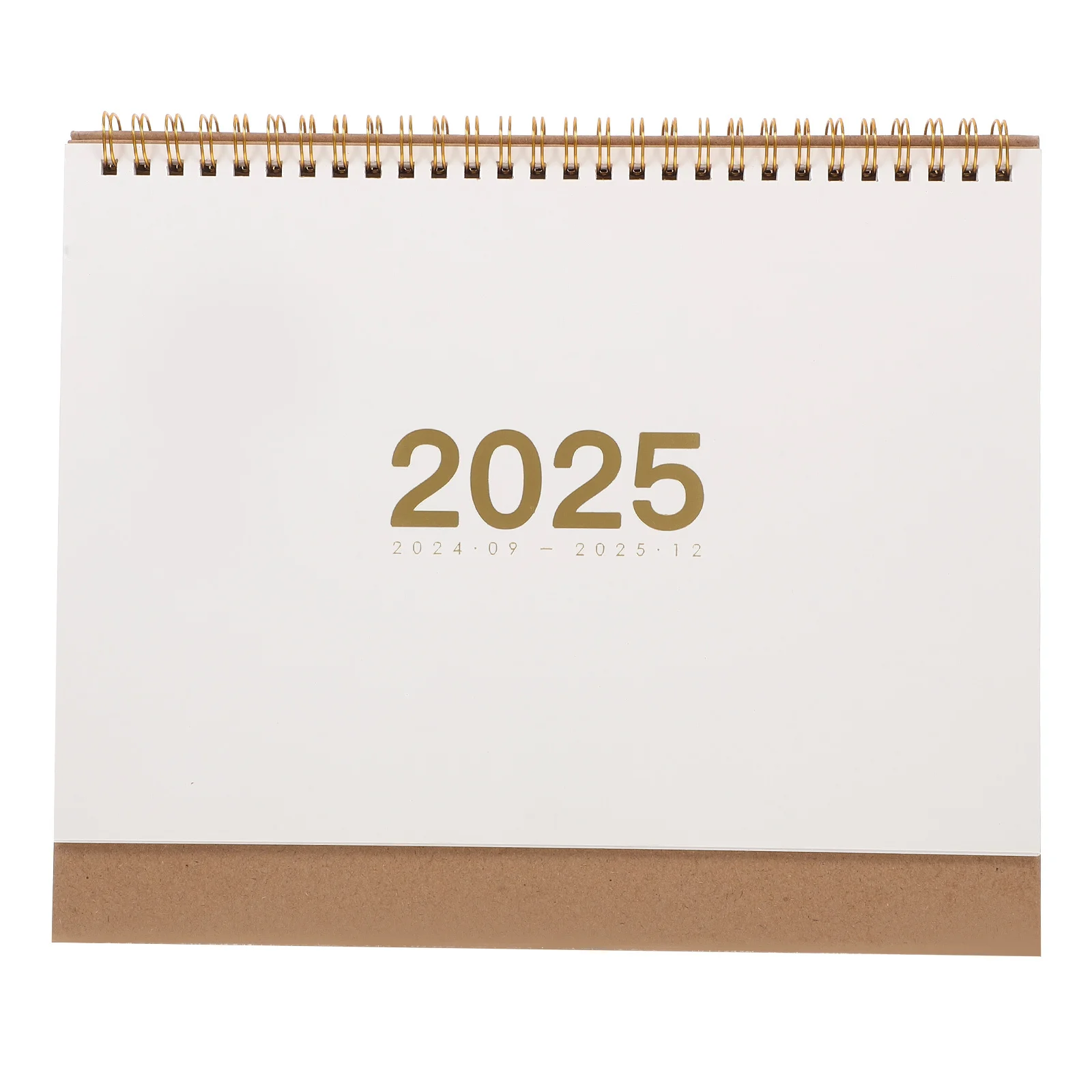 

2025 Chinese Style Compact Desk Calendar Spiral Bound Easy Page Flipping Functional Planner with Notes for Office and Home Decor