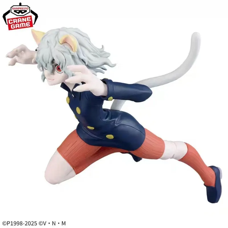 Genuine BANDAI NAMCO Hunter Hunter Vibration Stars Neferpitou PVC Figure in stock Collector Figurine Toys Desktop ornament gift